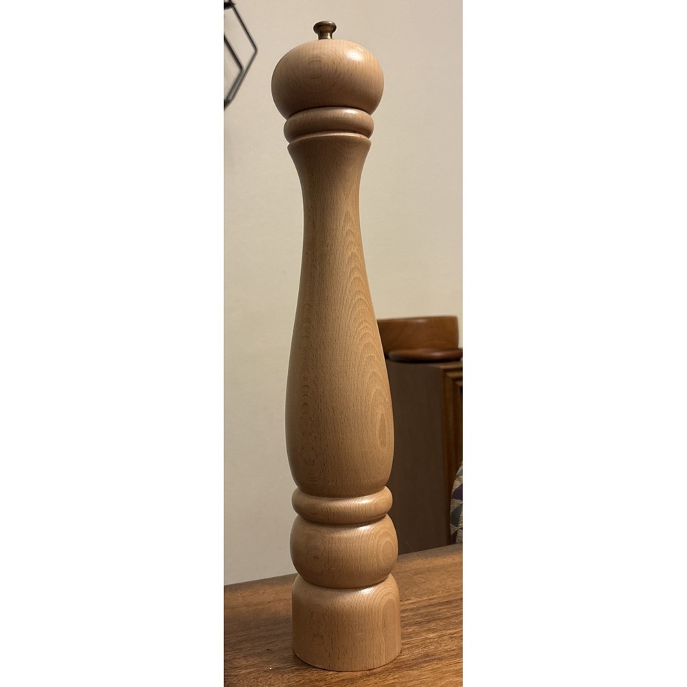 LIDREWA Germany Beechwood Pepper Mill Grinder, 15.5", Professional Grade